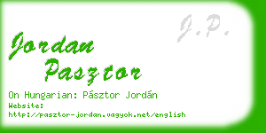 jordan pasztor business card